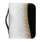 Albino Snake Print Leather Bible Cover