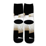 Albino Snake Print Long Socks