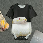 Albino Snake Print Men's Bodysuit