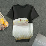 Albino Snake Print Men's Bodysuit