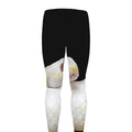 Albino Snake Print Men's Leggings