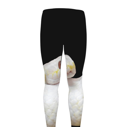Albino Snake Print Men's leggings