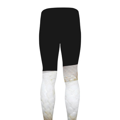 Albino Snake Print Men's leggings