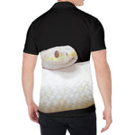 Albino Snake Print Men's Shirt