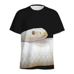 Albino Snake Print Men's Sports T-Shirt