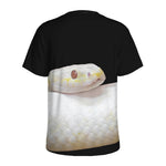 Albino Snake Print Men's Sports T-Shirt