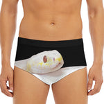 Albino Snake Print Men's Triangle Swim Briefs
