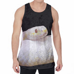 Albino Snake Print Men's Velvet Tank Top