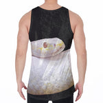 Albino Snake Print Men's Velvet Tank Top