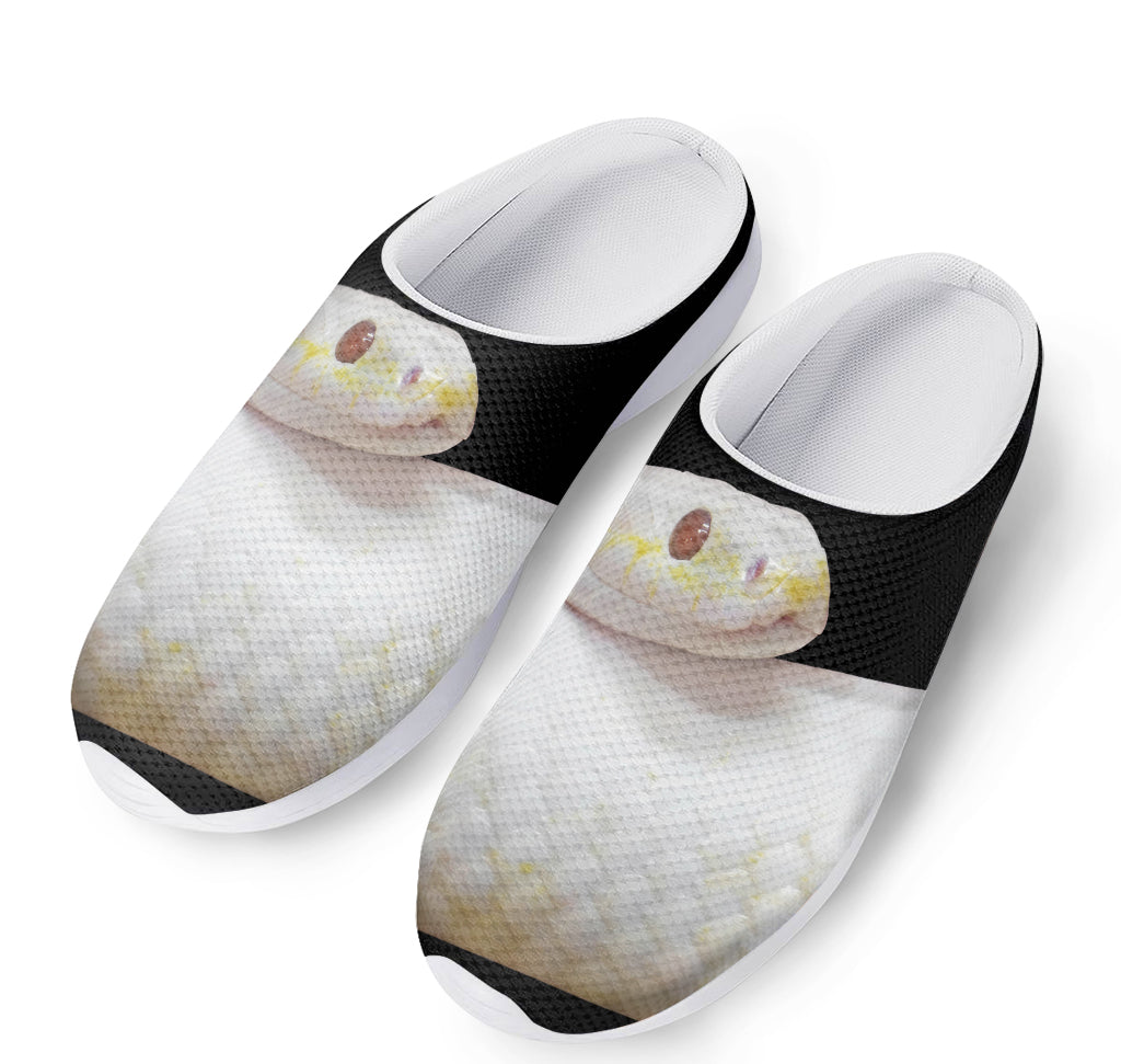 Albino Snake Print Mesh Casual Shoes
