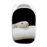 Albino Snake Print Mesh Laundry Hamper