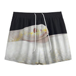 Albino Snake Print Mesh Shorts