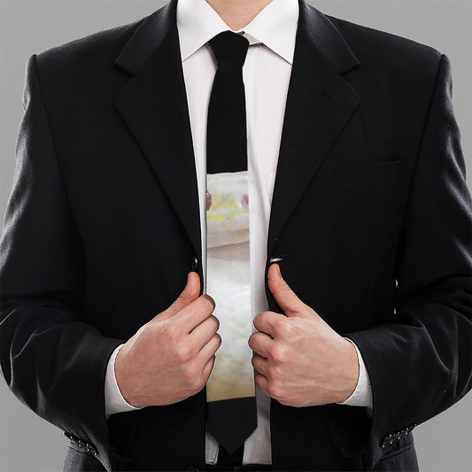Albino Snake Print Necktie