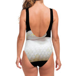Albino Snake Print One Piece Swimsuit