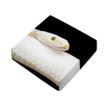Albino Snake Print Outdoor Seat Cushion Cover