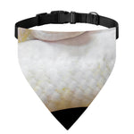 Albino Snake Print Over The Collar Dog Bandana