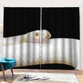 Albino Snake Print Pencil Pleat Curtains