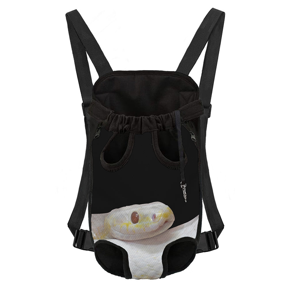 Albino Snake Print Pet Carrier Backpack