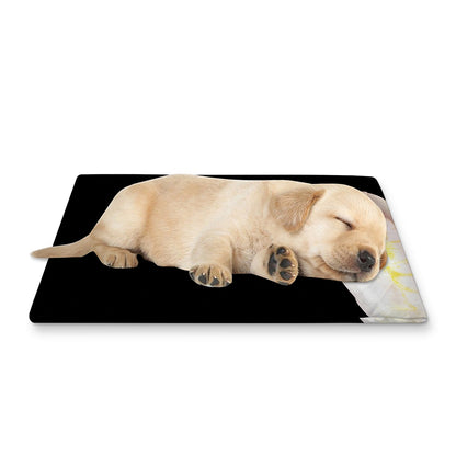 Albino Snake Print Pet Cooling Mat Cover