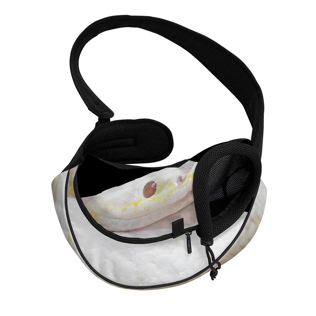 Albino Snake Print Pet Sling Carrier