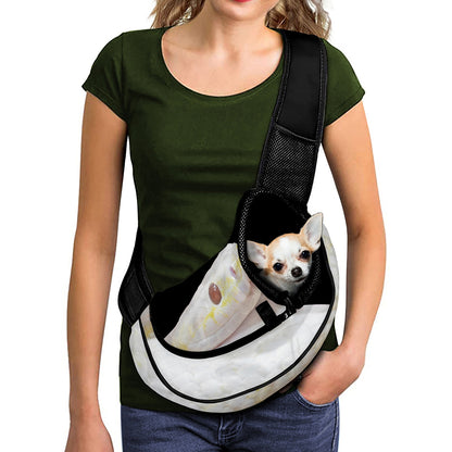 Albino Snake Print Pet Sling Carrier