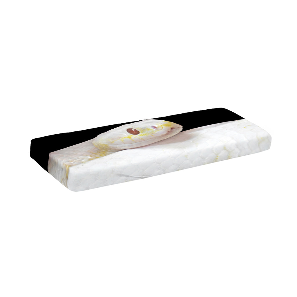 Albino Snake Print Piano Keyboard Cover