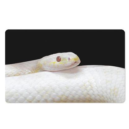 Albino Snake Print Polyester Doormat
