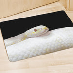 Albino Snake Print Polyester Doormat