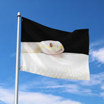 Albino Snake Print Polyester Flag