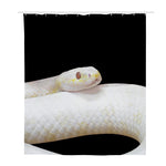 Albino Snake Print Polyester Shower Curtain