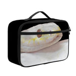 Albino Snake Print Portable Lunch Bag