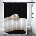Albino Snake Print Premium Shower Curtain