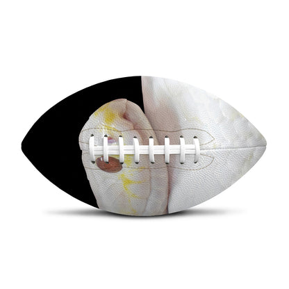 Albino Snake Print Rugby Ball