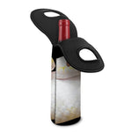 Albino Snake Print Single Neoprene Wine Tote