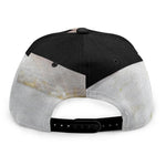 Albino Snake Print Snapback Cap