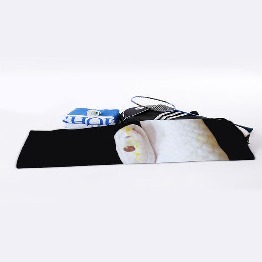 Albino Snake Print Sports Towel