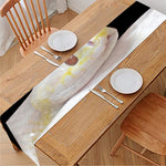 Albino Snake Print Table Runner