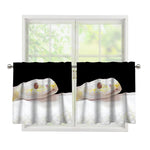 Albino Snake Print Tier Curtains