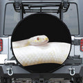 Albino Snake Print Tire Cover