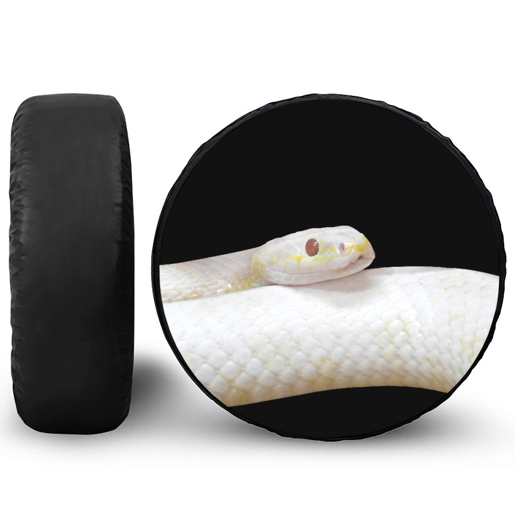 Albino Snake Print Tire Cover