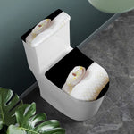 Albino Snake Print Toilet Lid And Tank Cover Set