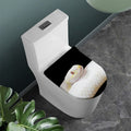 Albino Snake Print Toilet Lid Cover