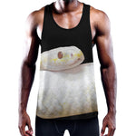 Albino Snake Print Training Tank Top