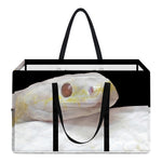 Albino Snake Print Utility Tote Bag