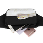 Albino Snake Print Waist Bag