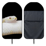 Albino Snake Print Waterproof Car Seat Cover