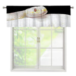 Albino Snake Print Window Valance