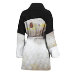 Albino Snake Print Women's Bathrobe