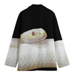 Albino Snake Print Women's Blazer