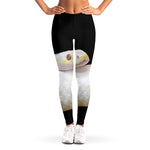 Albino Snake Print Women's Leggings